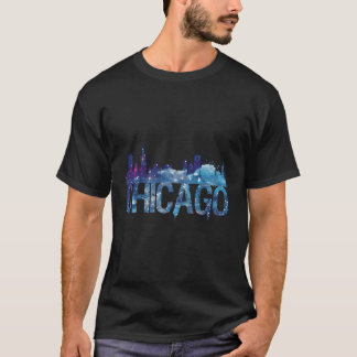 Chicago City Skyline Il Pride Vintag Vacation Sou T-Shirt