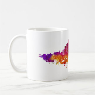 Chicago City Skyline Watercolor auf Weiß Kaffeetasse