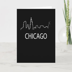 Chicago City Souvenir Dreams Retro Vintag Karte