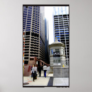Chicago Cityscape 2 Poster