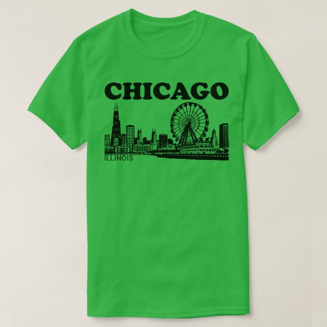 Chicago Cityscape TShirt 1 (Design vorne)