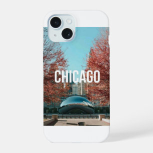 Chicago Cloud Gate Bean Herbst Skyline Reise iPhone 15 Hülle