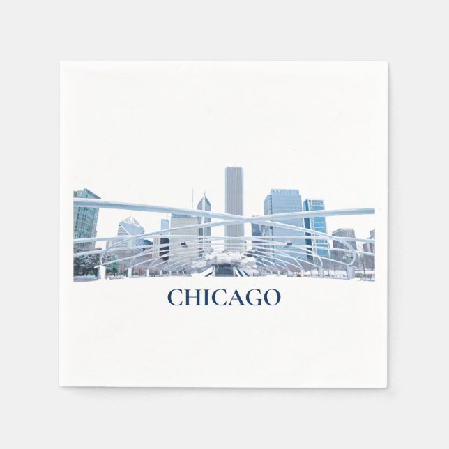 Chicago Cocktail Napkin Serviette (Vorderseite)