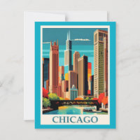 Chicago Colorful Cityscape