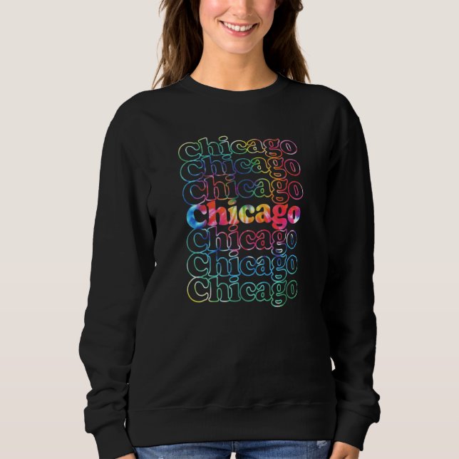 Chicago Cool Vintag Inspiriert Sweatshirt (Vorderseite)