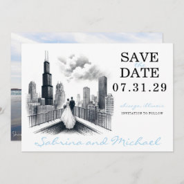 Chicago Couple Save The Date