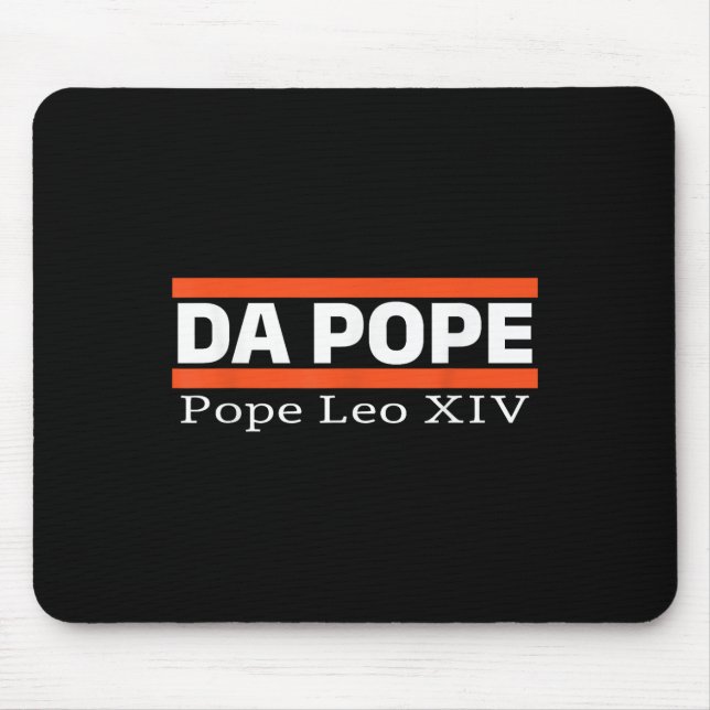 Chicago Da Pope Funny Spaß Da Pope katholisch Mousepad (Vorne)