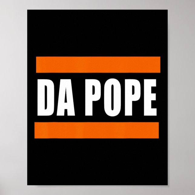Chicago Da Pope Funny Spaß Poster (Vorne)