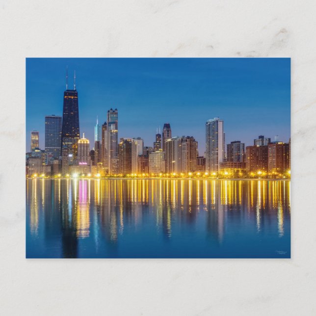 Chicago Dawn City Postcard Postkarte (Vorderseite)