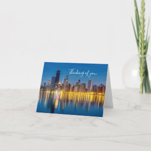 Chicago Dawn Cityscape Denken Sie an Ihre Karte