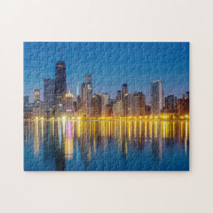 Chicago Dawn Cityscape Puzzle