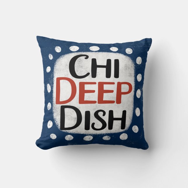 Chicago Deep Dish Throw Kissen (Vorderseite)