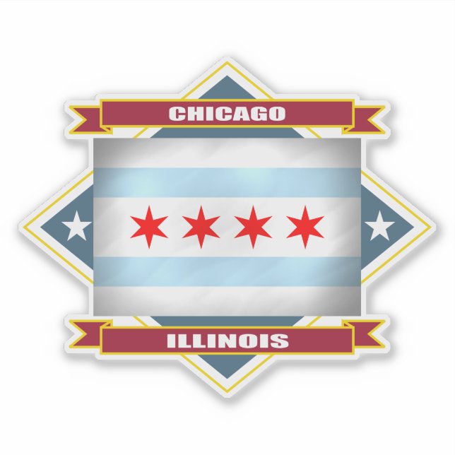 Chicago Diamond Aufkleber (Vorderseite)