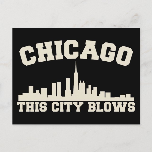 Chicago: Diese Stadt bläst Postkarte (Vorderseite)