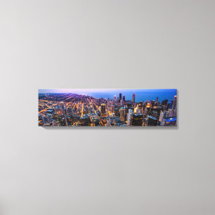 Chicago Downtown Aerial View Skyline Leinwand