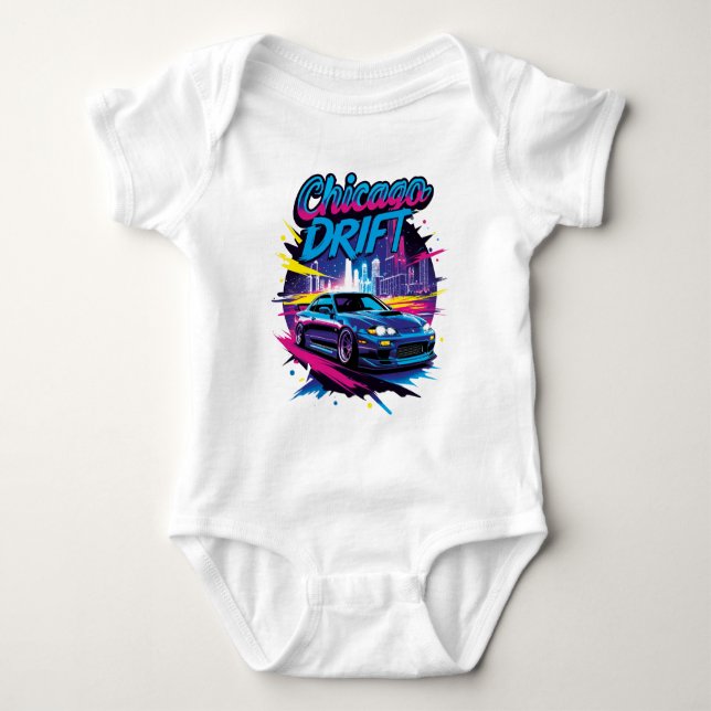 Chicago Drift Baby Strampler (Vorderseite)
