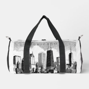 Chicago Duffel Bag Drucktasche Schneiden Nähtasche Duffle Bag
