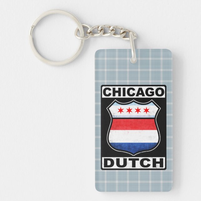 Chicago Dutch Shield Keyring Schlüsselanhänger (Vorderseite)