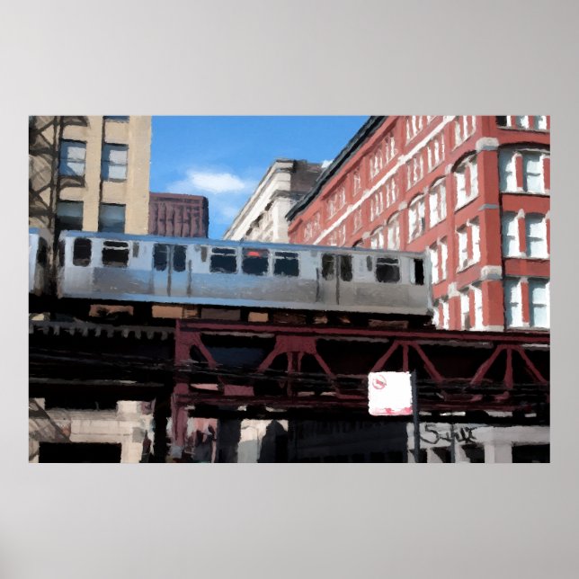 Chicago El Train Poster (Vorne)