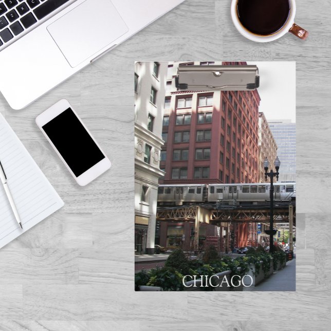 Chicago Elevated Loop Bahn Klemmbrett (In Situ)