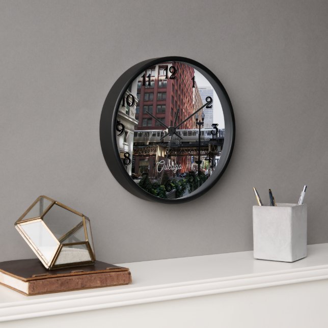 Chicago Elevated Loop Train Uhr (Büro)