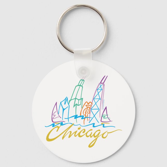 CHICAGO-EMB SCHLÜSSELANHÄNGER (Vorderseite)