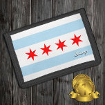 Chicago Fahne Mode, Illinois USA / Patriots Tri-fold Geldbeutel<br><div class="desc">Patriotische Wallets mit USA Staat von Illinois Fashion mit Chicago Fahne - Liebe mein Land,  Reisegeschenke,  Opa Geburtstag,  nationale Patrioten / Sportfans</div>
