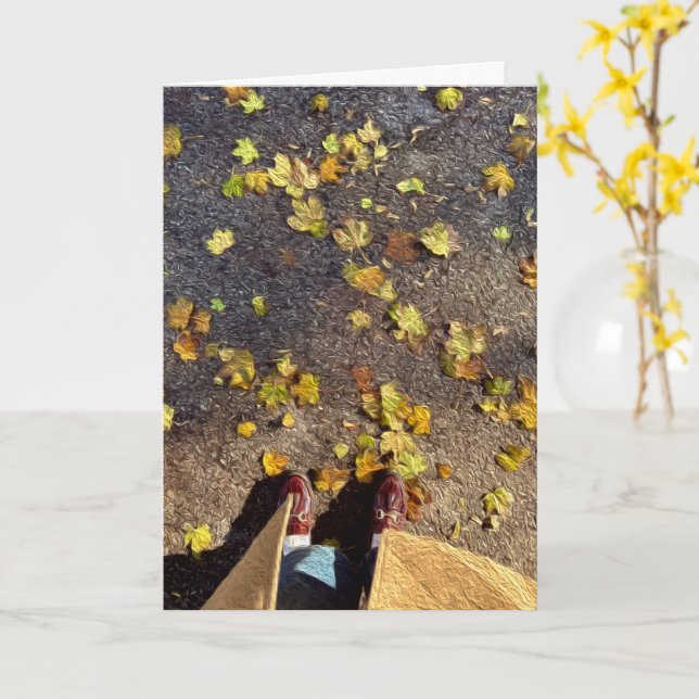 Chicago Fall Grußkarte Karte (Gelbe Blume)