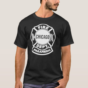 Chicago Fire Paramedic White Logo Classic T - Shir T-Shirt