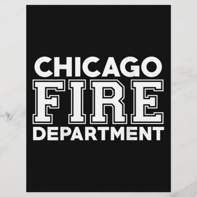 Chicago Fire Rescue Department Feuerwehrmann Briefbogen (Vorderseite)