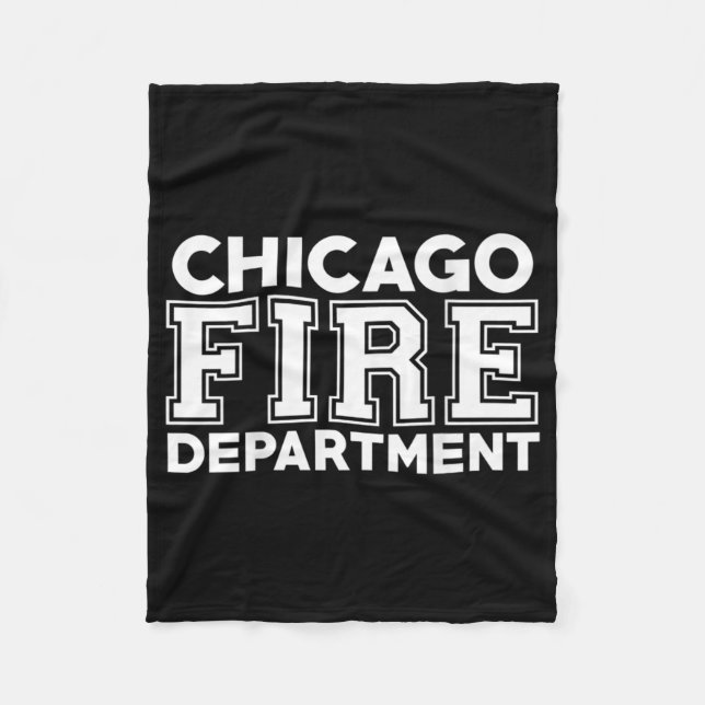 Chicago Fire Rescue Department Feuerwehrmann Fleecedecke (Vorderseite)