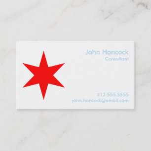 Chicago Flag Business Card w/ 2017 Kalender (zurüc Visitenkarte