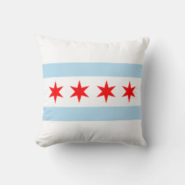 Chicago Flag City Souvenir Kissen