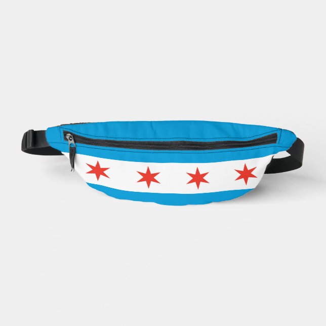 Chicago Flag Fanny Pack Bauchtasche (Vorderseite)