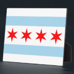 Chicago Flag Fotoplatte<br><div class="desc">Awesome Platte with Flag of Chicago,  Illinois. United States of America. This product customizable.</div>