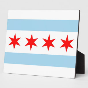Chicago Flag Fotoplatte