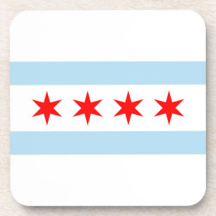Chicago Flag Getränkeuntersetzer