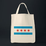 Chicago Flag Grocery Tasche<br><div class="desc">Die Flagge von Chicago ist eine der bekanntesten Flaggen der USA. Zeigen Sie Ihre Liebe von Chicago mit dieser Chicagoer Fahne-Einkaufstasche jedes Mal, wenn Sie in den Laden oder den Bauer-Markt gehen. Perfekt als Geschenk für Freunde oder als Geschenk für sich. Zeigen Sie ihnen, dass Sie stolz sind, aus der...</div>