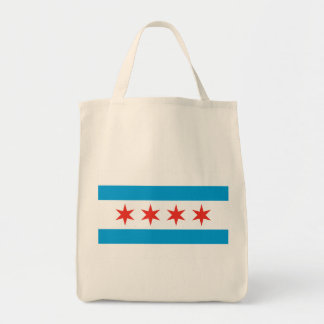 Chicago Flag Grocery Tasche