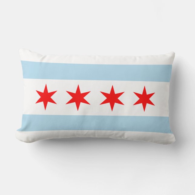 Chicago Flag Lendenkissen (Vorderseite)