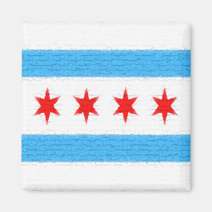 Chicago Flag Magnet