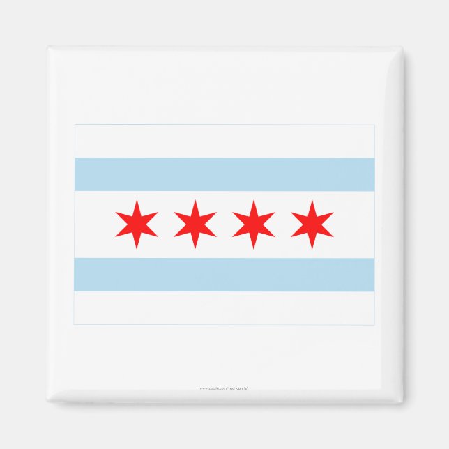 Chicago Flag Magnet (Vorne)