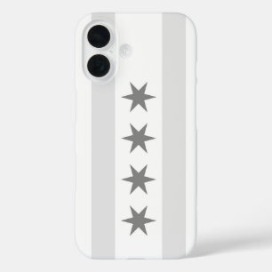Chicago Flag Noir iPhone 16 Hülle