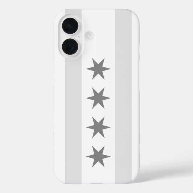 Chicago Flag Noir Case-Mate iPhone Hülle (Rückseite)