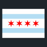 Chicago Flag Poster<br><div class="desc">Chicago Flag Poster</div>