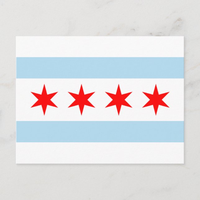 Chicago Flag Postkarte (Vorderseite)