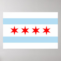 Chicago Flag Print