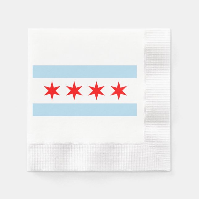 Chicago Flag Serviette (Vorderseite)