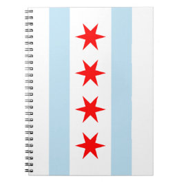 Chicago Flag Spiral Notebook Notizblock