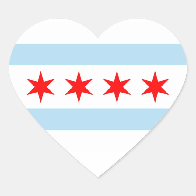 Chicago Flag Sticker (Vorderseite)